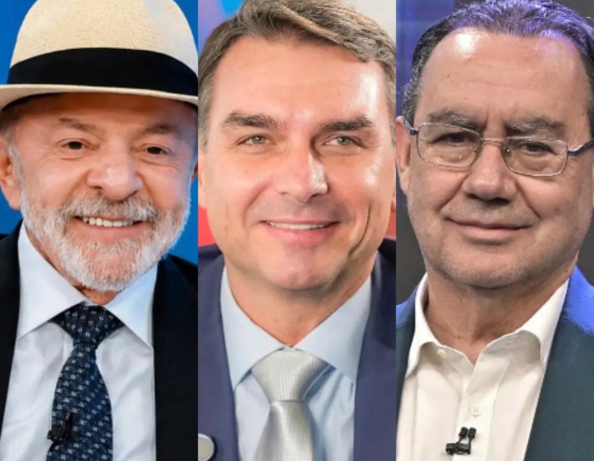 Lula, Flávio e Augusto Cury