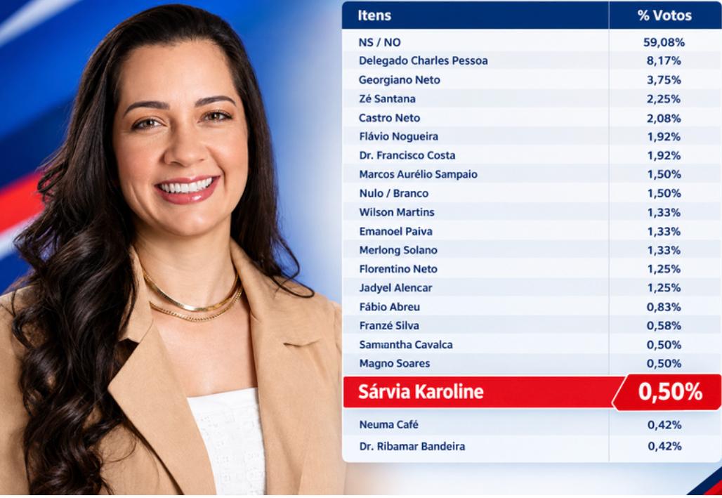 Candidata a deputada federal Sarvia Karoline do MDB